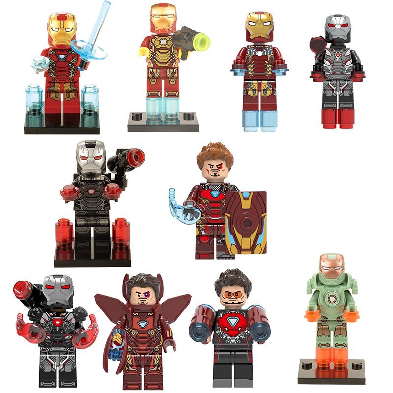 Iron Man Minifigures Lego Compatible Iron Man Set