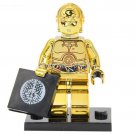C-3PO Golden Chrom Minifigures Lego Compatible Star Wars Minifigure