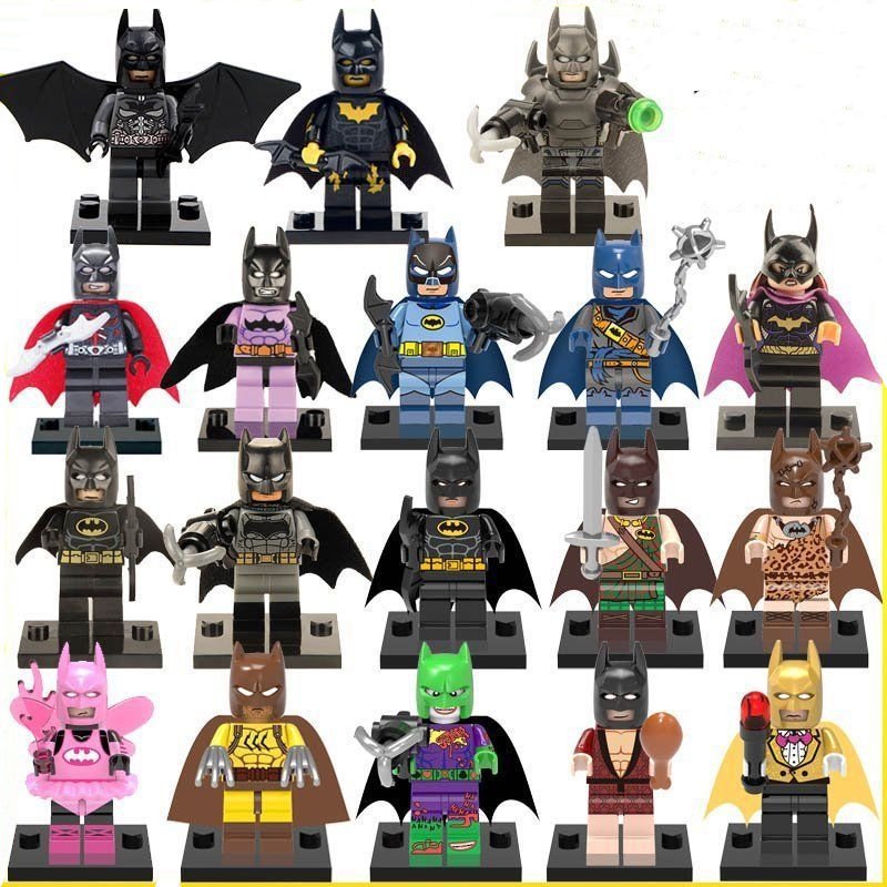 18pcs Dc Super Heroes Batman Minifigures Lego Compatible Batman Minifigure Set
