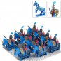 Medieval Knights Romam Blue Troopers Minifigures Lego Compatible Medieval Castle