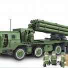Russian BM-30 Smerch Multiple launch rocket system Legoe Compatible Military Tank