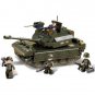 America M1A1 Armor Tank Soldier Minifigures Lego Compatible Military Tank Set