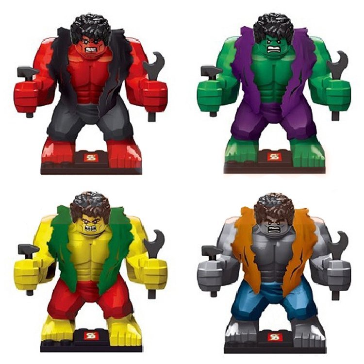 Bruce Banner Hulk Minifigures Lego Compatible Super Hero Hulk Minifigure