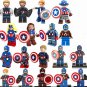 18pcs Captain America Minifigures Lego Compatible Avengers Steven Rogers Minifigure