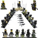 Police Special Weapons And Tactics Commando Minifigures Lego Compatible City Police Station