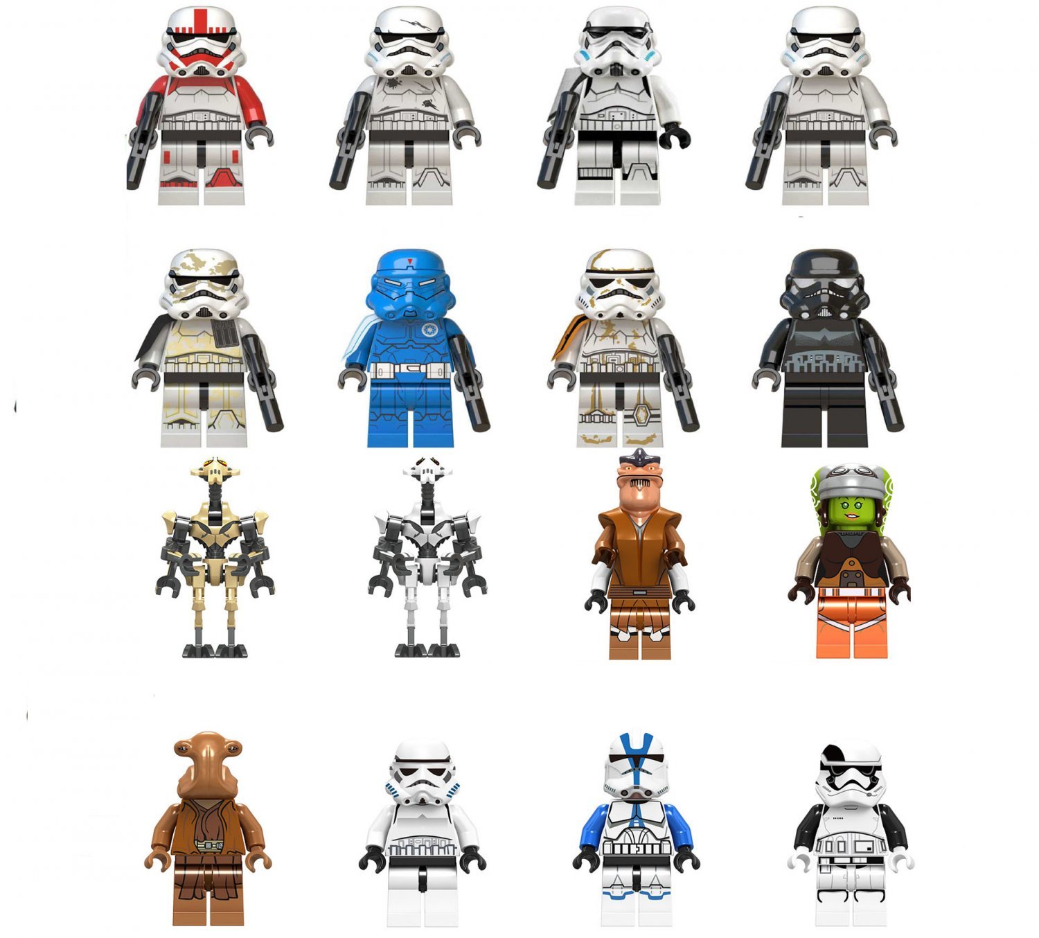 Pong Krell Hera Syndulla 501st Legion Clone Trooper Minifigures Lego ...