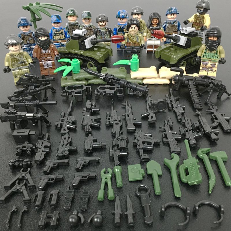 America Special Force SEALS Minifigures Lego Compatible Military Special Force Set
