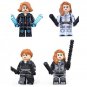 4pcs The Black Widow Minifigures Lego Compatible Black Widow 2020