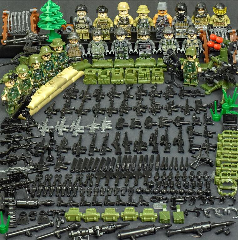 Camouflage SEAL Team SIX Minifigures Lego Compatible Camouflage America ...