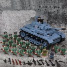 WW2 Germany Panzerkampfwagen IV tank soldiers Minifigures Lego Compatible Tank Set