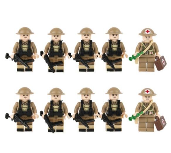 WW2 British 2nd Royal Tank Regiment Minifigures Lego Compatible WW2 UK ...