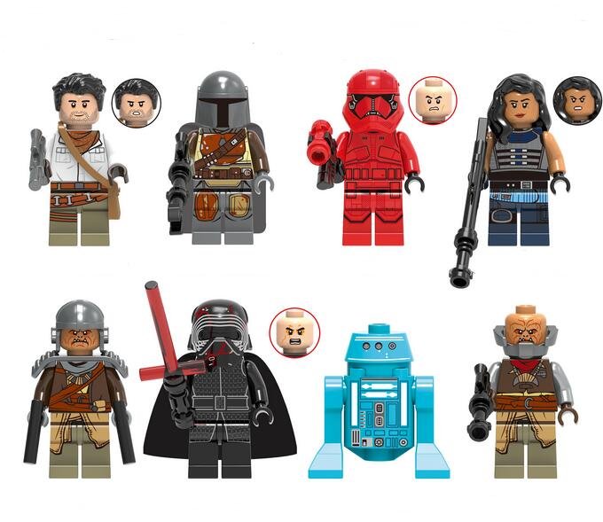 Poe Dameron Kara Dunn Raider Empire Mechanic Robot Minifigures Lego Compatible Star Wars 2020