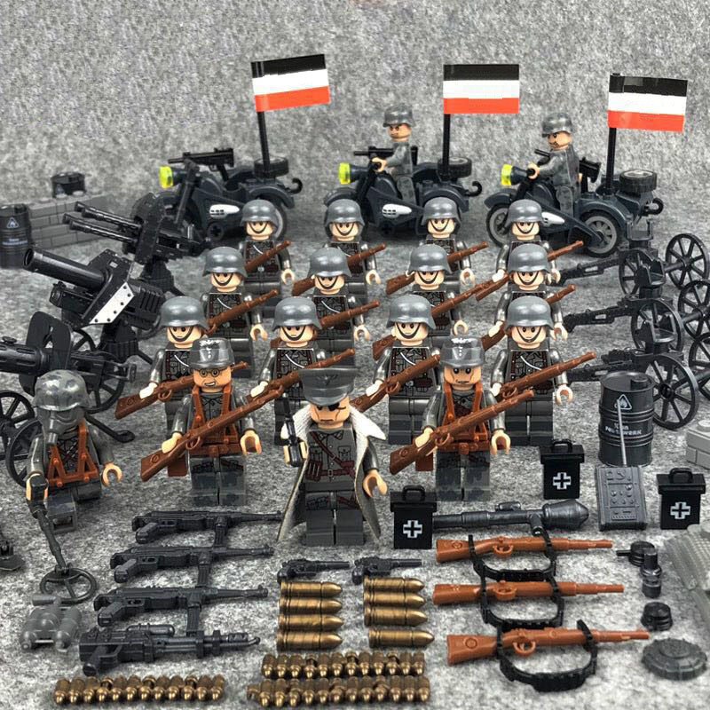 WW2 Germany Army Base Minifigures Lego Compatible WW2 Bundeswehr Set