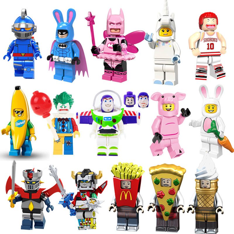Minifigures Set Pizza Costume Guy Buzz Lightyear Banana Guy Lego Minifigures Compatible