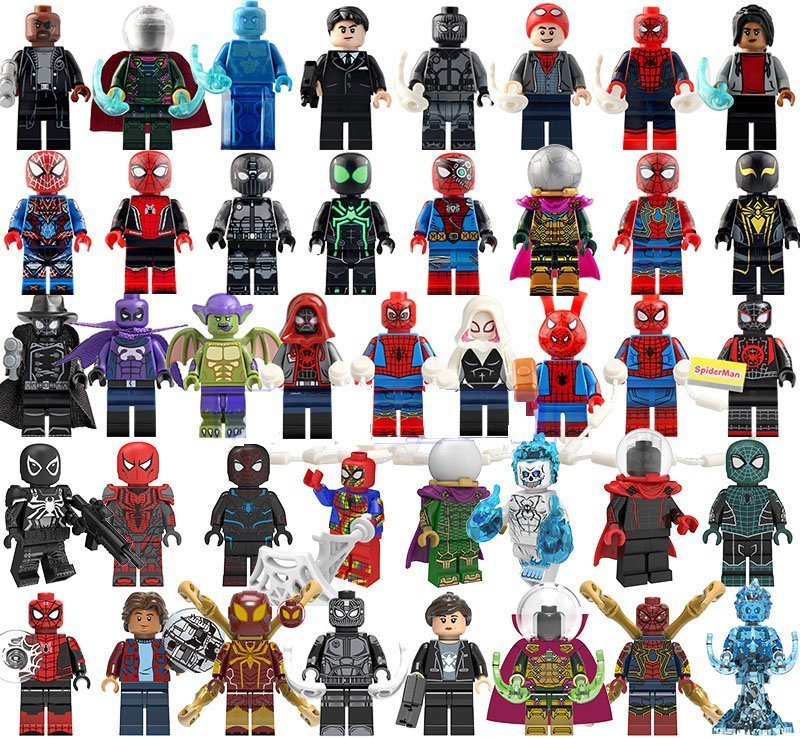 41pcs Spider-Man Far From Home movie Minifigures Lego Compatible ...