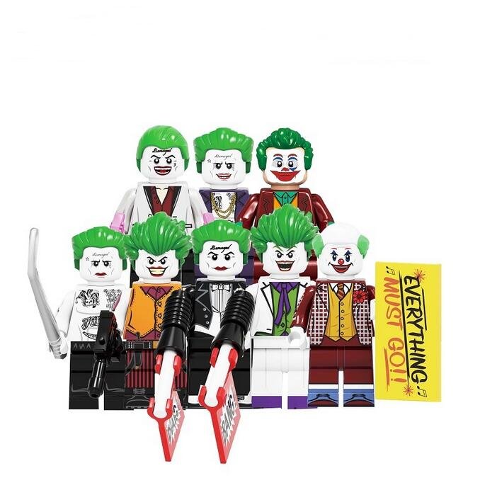 every lego joker minifigure