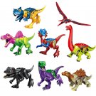 Jurassic World Dinosaur Stegosaurus Spinosaurus Brontosaurus Carnotaurus Toy Lego Compatible