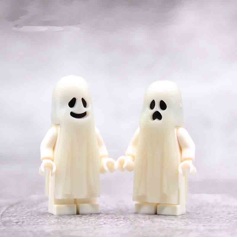 2pcs Noctilucent Ghost Minifigures Lego Compatible Minifigure Set