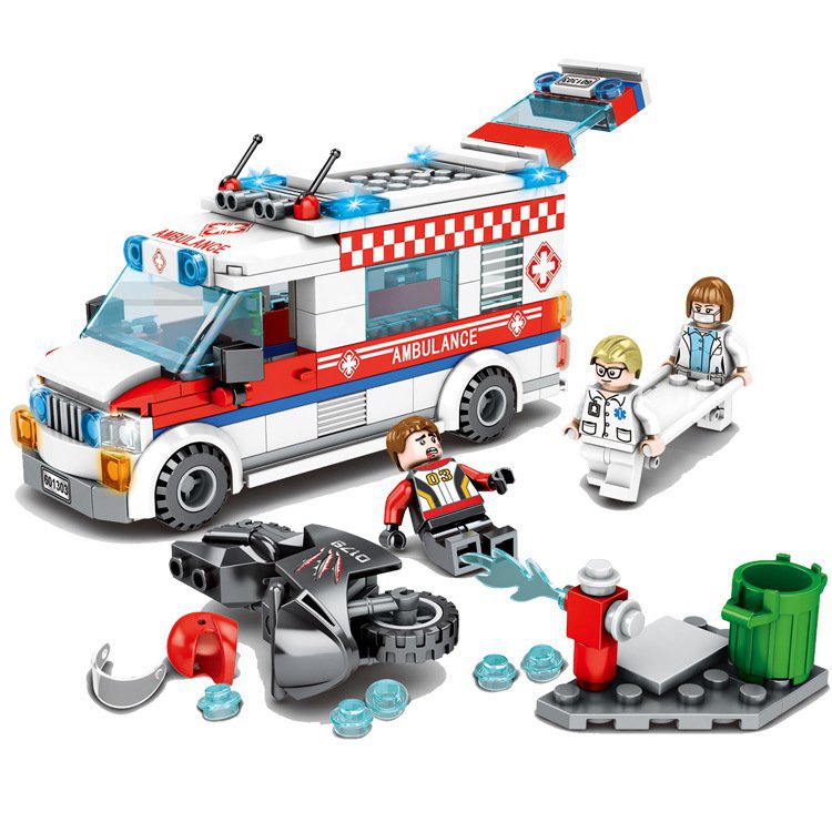 City Ambulance Town Hospital Minifigures Lego Compatible