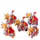 Gold Knight Minifigures Lego Compatible Medieval Knights Set