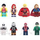 Green lantern huan Firestar Red Woman Minifigures Lego Compatible Super Heroes set