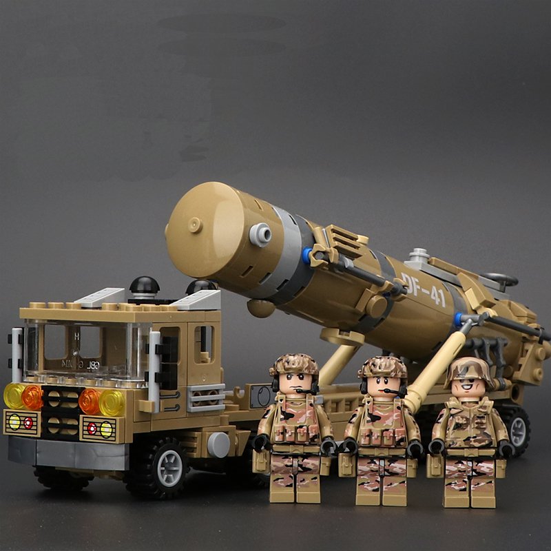 US LGM-30G Ballistic Missile soldier Minifigures Lego Compatible Military Weapon