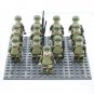 WW2 America Army Commando Soldiers Minifigures Lego Compatible Toy