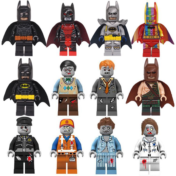 The Walking Dead Batman Minifigures Lego Compatible Movie Set