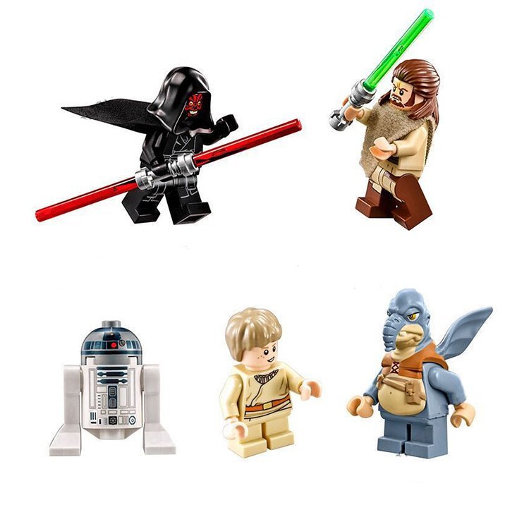 Anakin Skywalker Darth Maul R2-D2 Minifigures Lego Compatible Star Wars Set