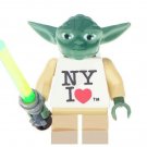 Star Wars Yoda I Love NYC Minifigures Lego Compatible Toy