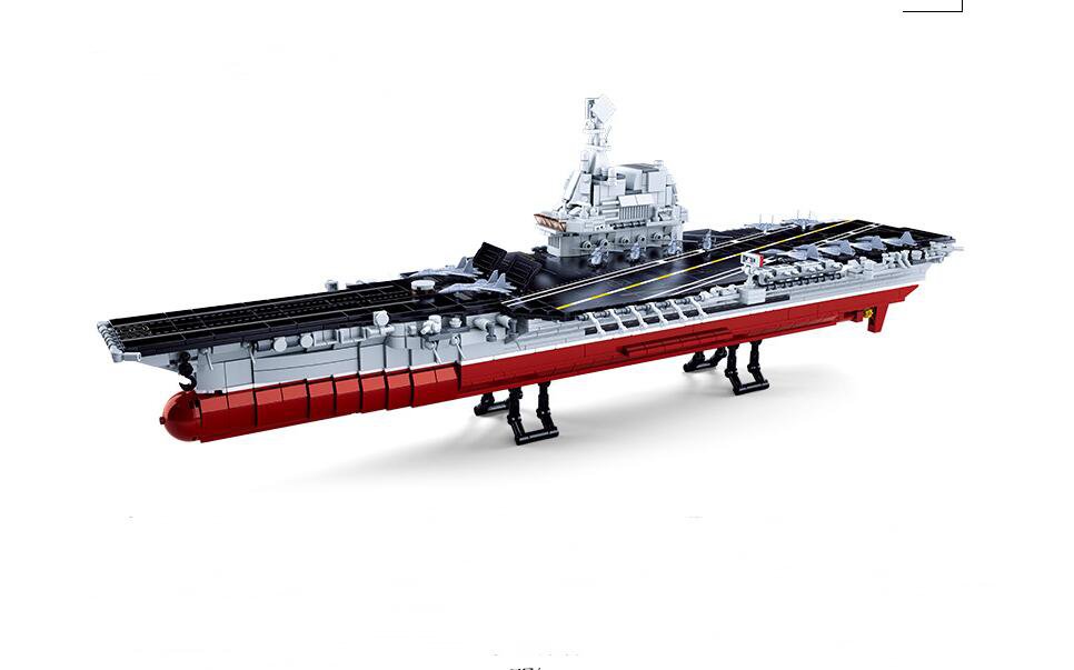 Nimitz-class Aircraft Carrier Toy Lego Compatible Military Aircraft Carrier