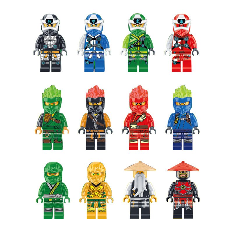 12pcs Ninjago Kai Avatar Lloyd Avatar Jay Avatar Minifigures Lego ...