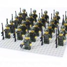 26pcs United States The Big Red One Soldier Minifigures Lego Compatible WW2 Soldier Minifigures