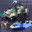 Armored personnel carrie vehicle Speed Boat Soldiers Lego Compatible Military Armored truck
