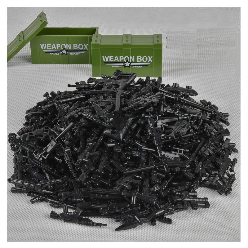 Automatic Rifle pistol 500pcs Weapon Accessories Lgeo Compatible WW2 Weapon Accessories