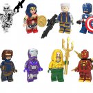 Wonder Woman Aquaman Pepper Cyclops Minifigures Lego Compatible Super Heroes Set