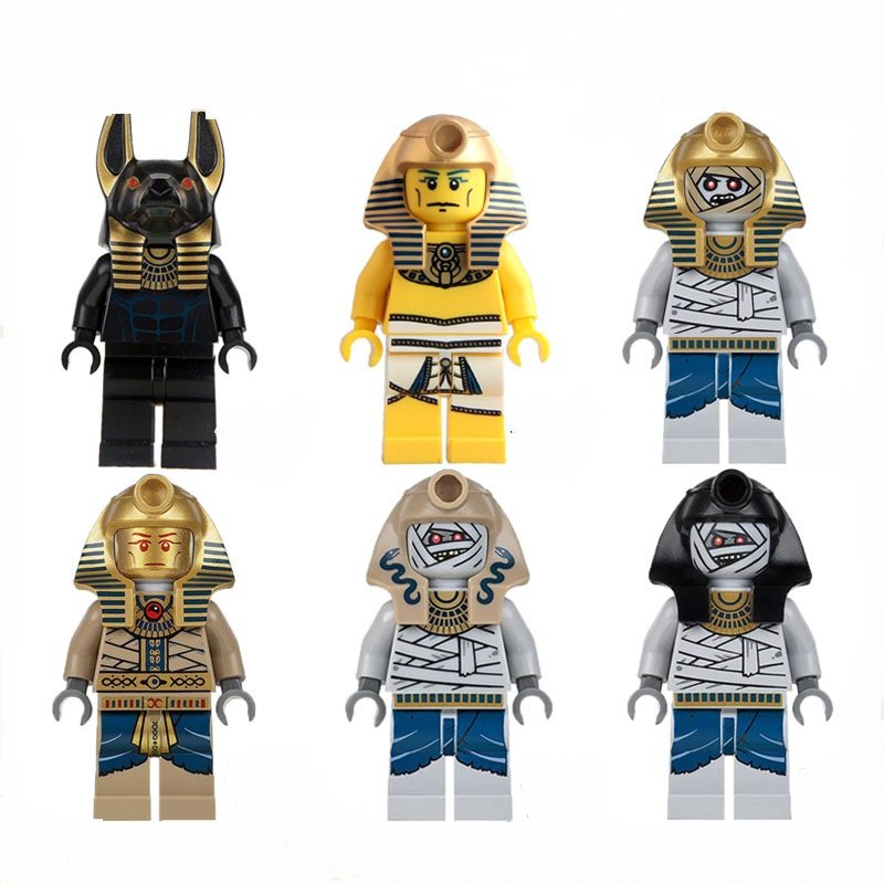 Pharoah Mummy Warrior Egyptian Minifigures Lego Compatible Toy