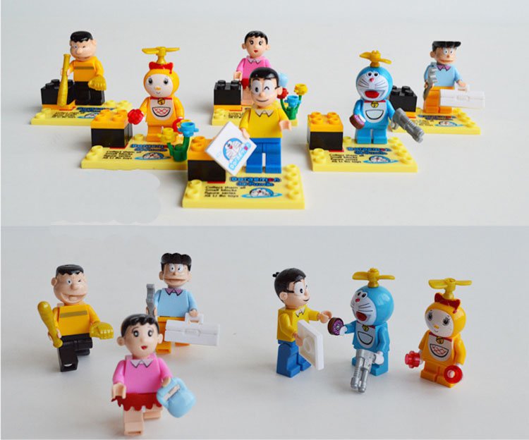 Doraemon Nobita Nobi Minamoto Shizuka Minifigures Lego Compatible ...