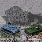 WW2 Germany Tiger I Tank Army Vs USSR IS-2 Heavy Tank Army Lego Compatible Tank Set