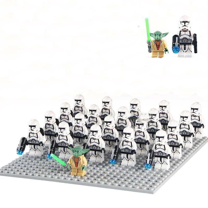 Master Yoda Stormtrooper Minifigures Lego Compatible Star Wars Episode II-Attack of the Clones