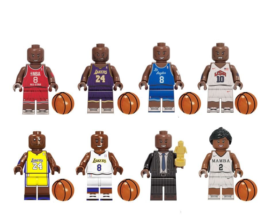 Kobe Bryant Commemorative edition Set Minifigures Lego Compatible