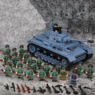 WW2 Germany Tiger I Tank Corps Minifigures Lego Compatible Tank Set