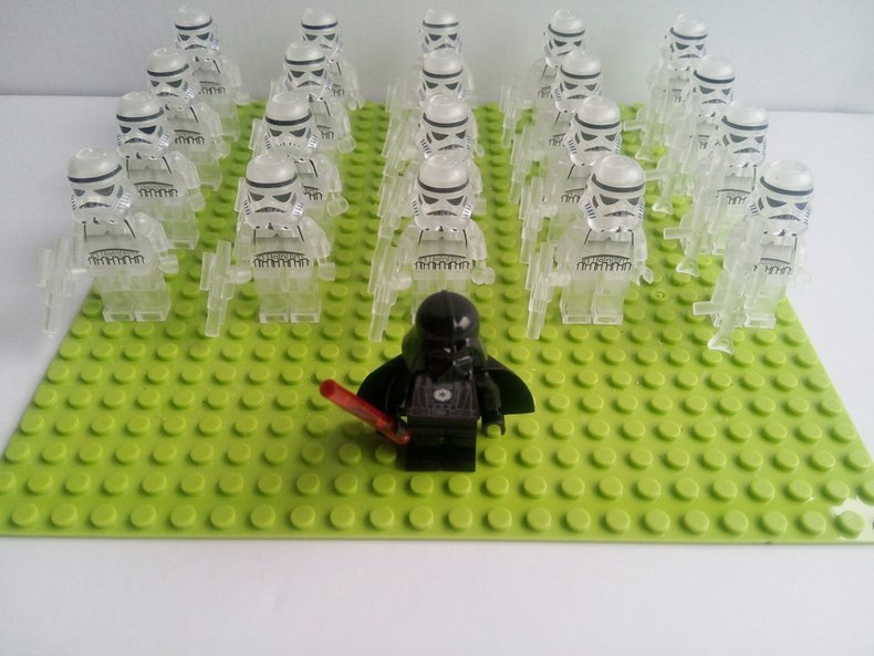 Star Wars Transparent Stormtroopers Darth Vader Minifigures Lego Compatible Toy