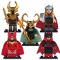 Heimdallr Lady Loki Lady Thor Minifigures Lego Compatible Thor movie Set