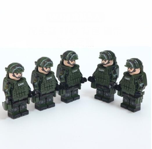 Camouflage CAPF The Chinese Armed Police Force Minifigures Lego Compatible Military Soldier