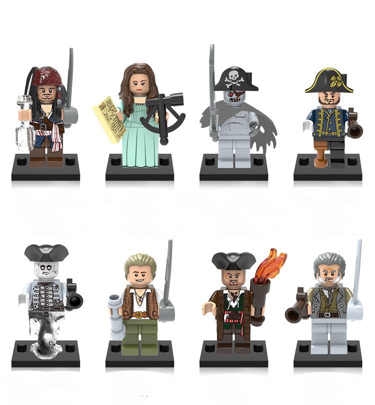 Jack Hector Barbossa Henry Scurm Minifigures Lego Compatible Pirates of the Caribbean 2020