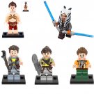 Star Wars Minifigures Ahsoka Tano Zander Leia Slave Lego Compatible Toy