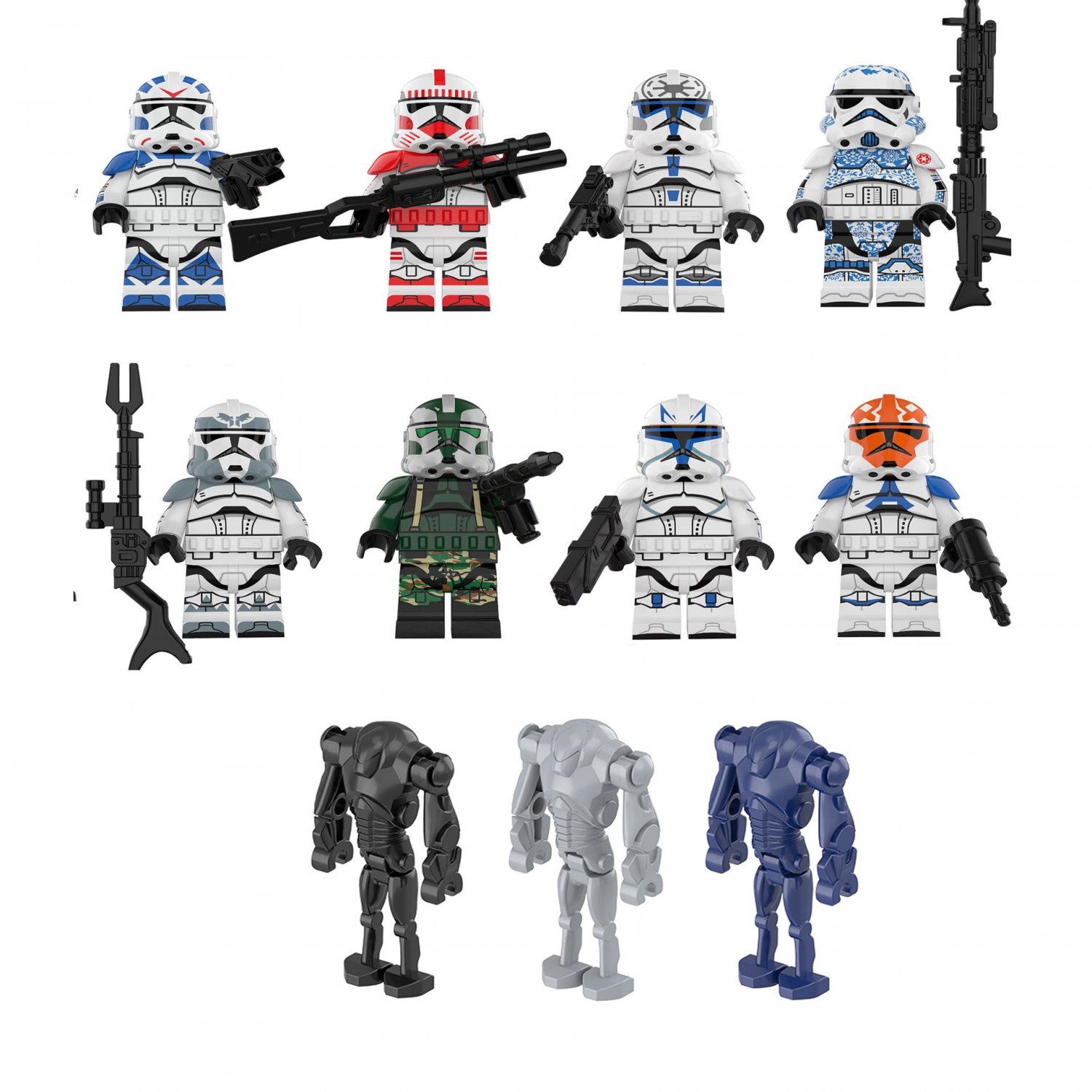 Clone Troopers vs Battle Droid Minifigures Lego Compatible New Star ...