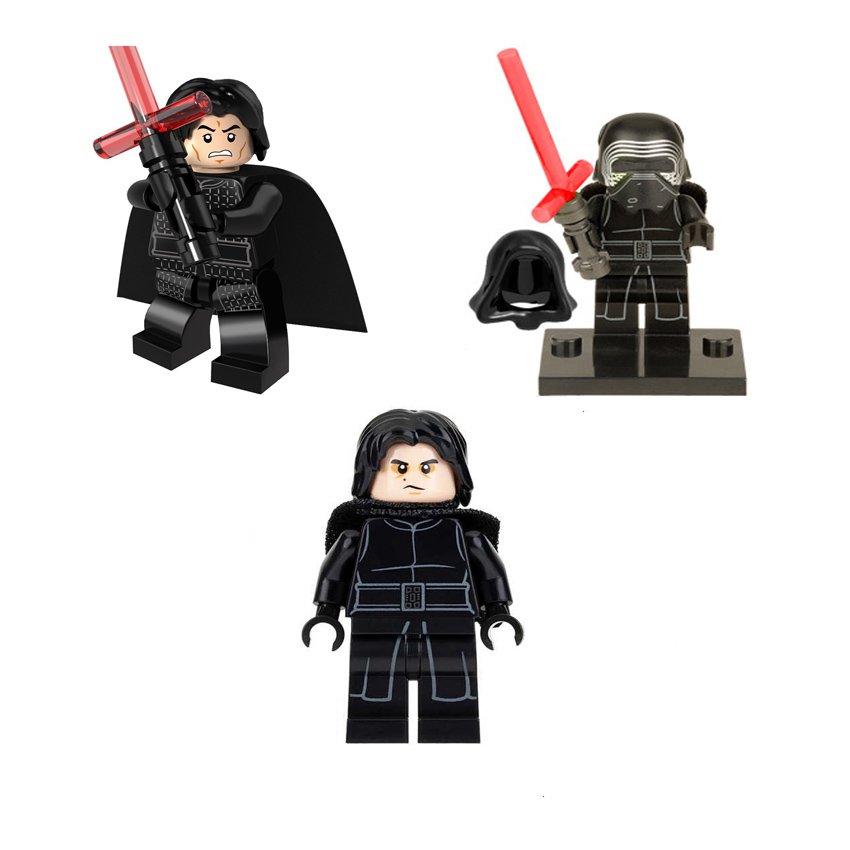 3pcs Kylo Ren Minifigures Lego Compatible Star Wars Set