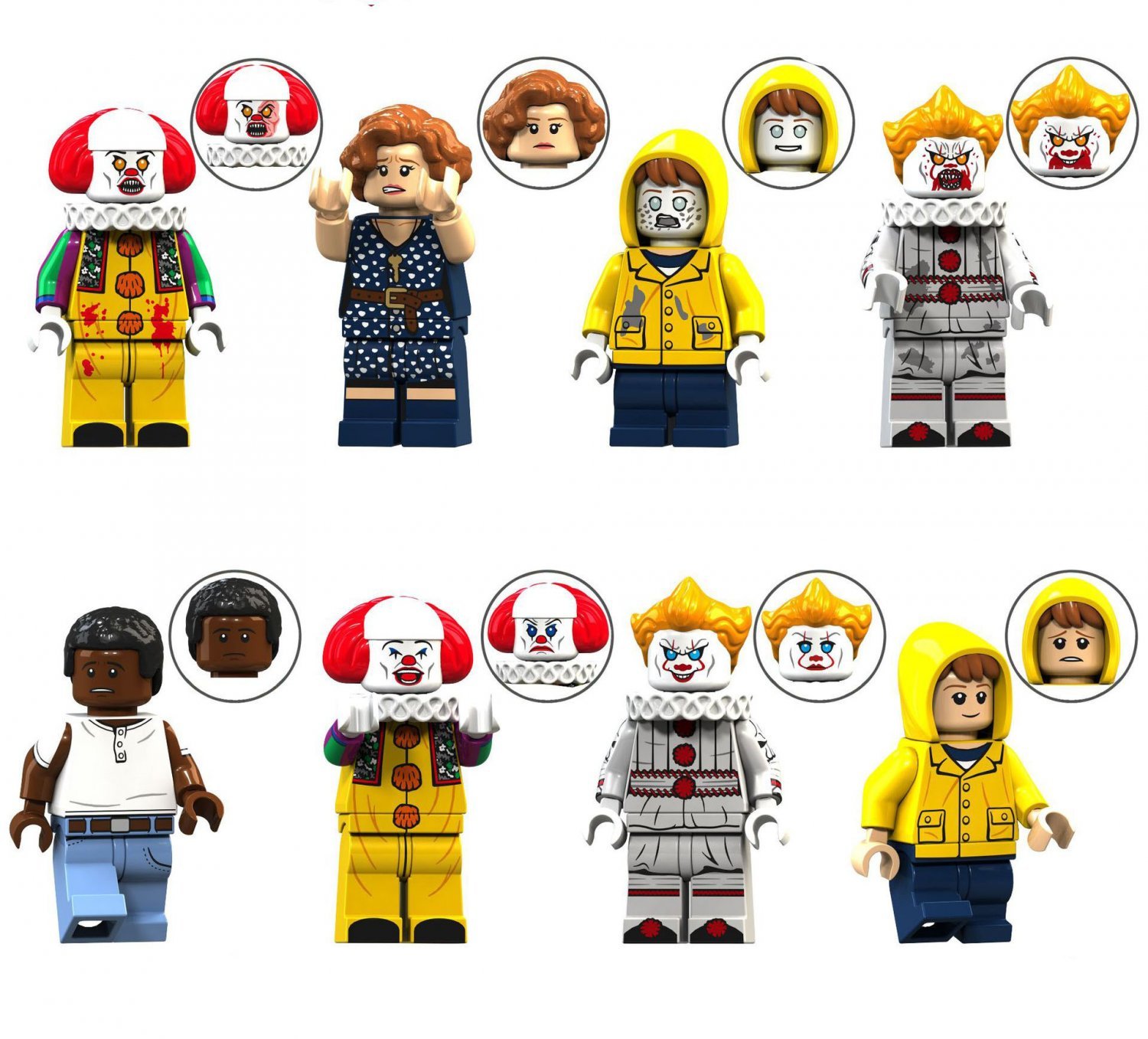 Joker Stephen King's It Character Minifigures Lego Compatible Joker Movie Series